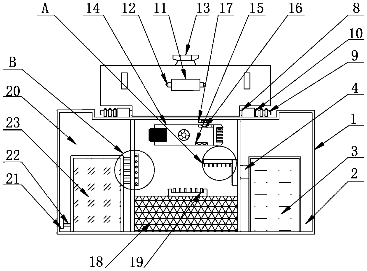 Storage type interface for computer hardware mainboard