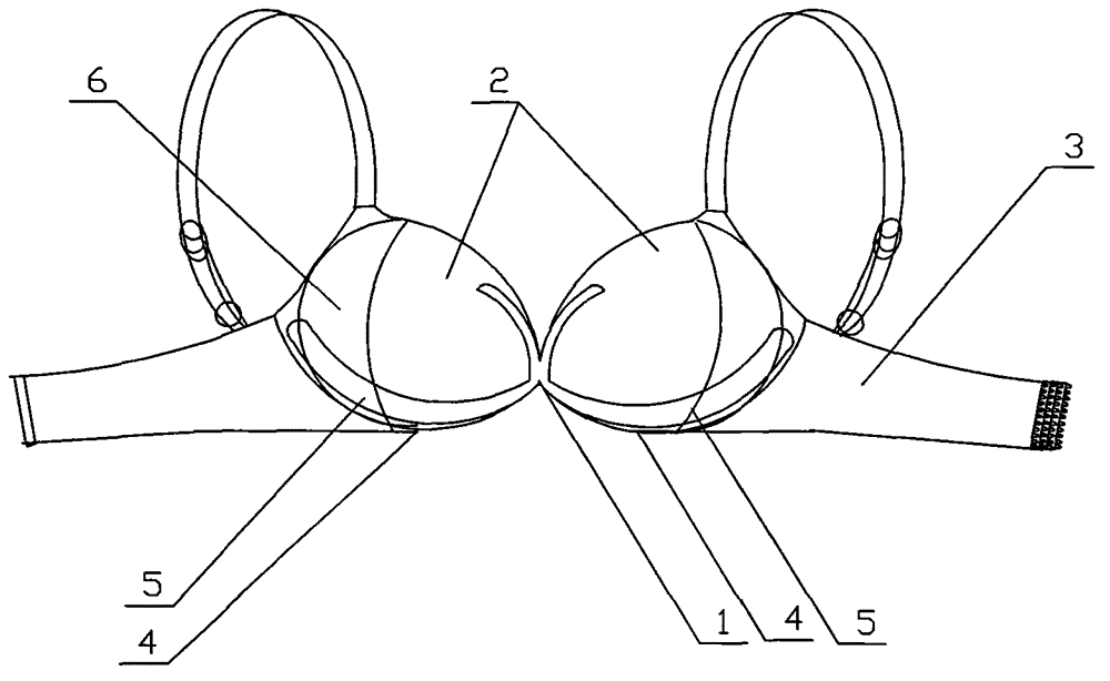 Bra without steel ring
