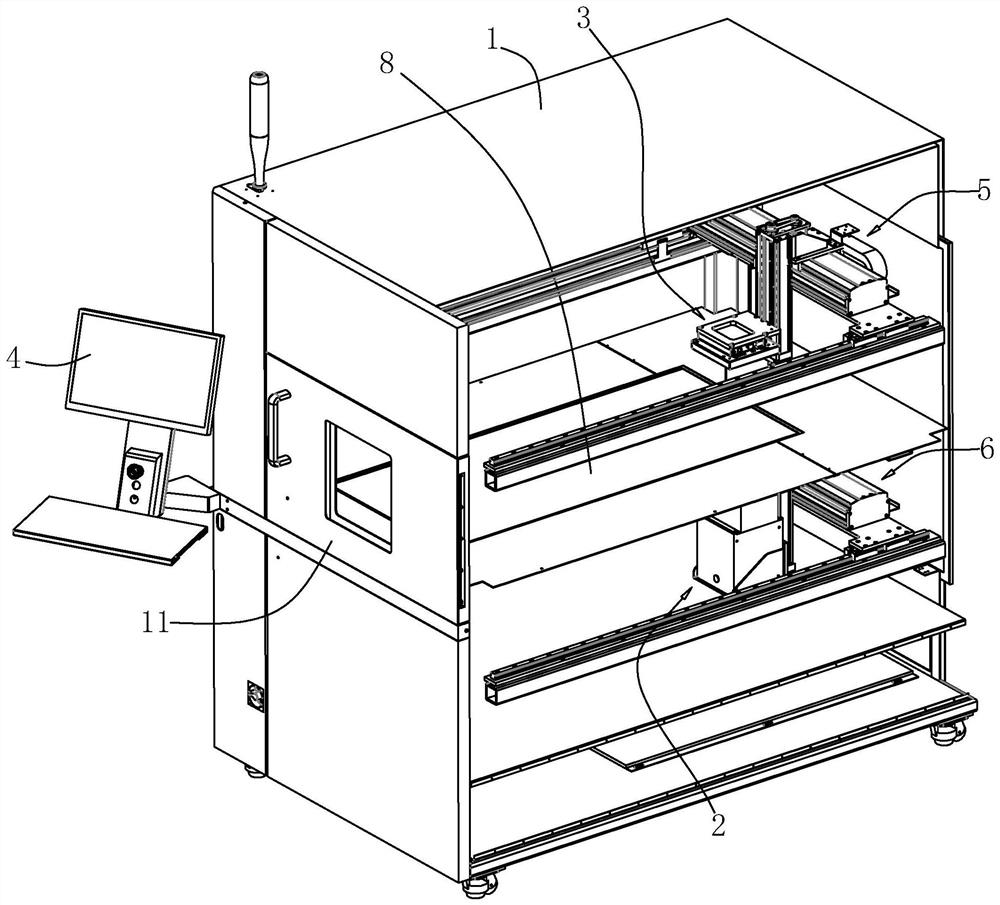 360-degree plane 3D detection system and detection method based on X-RAY