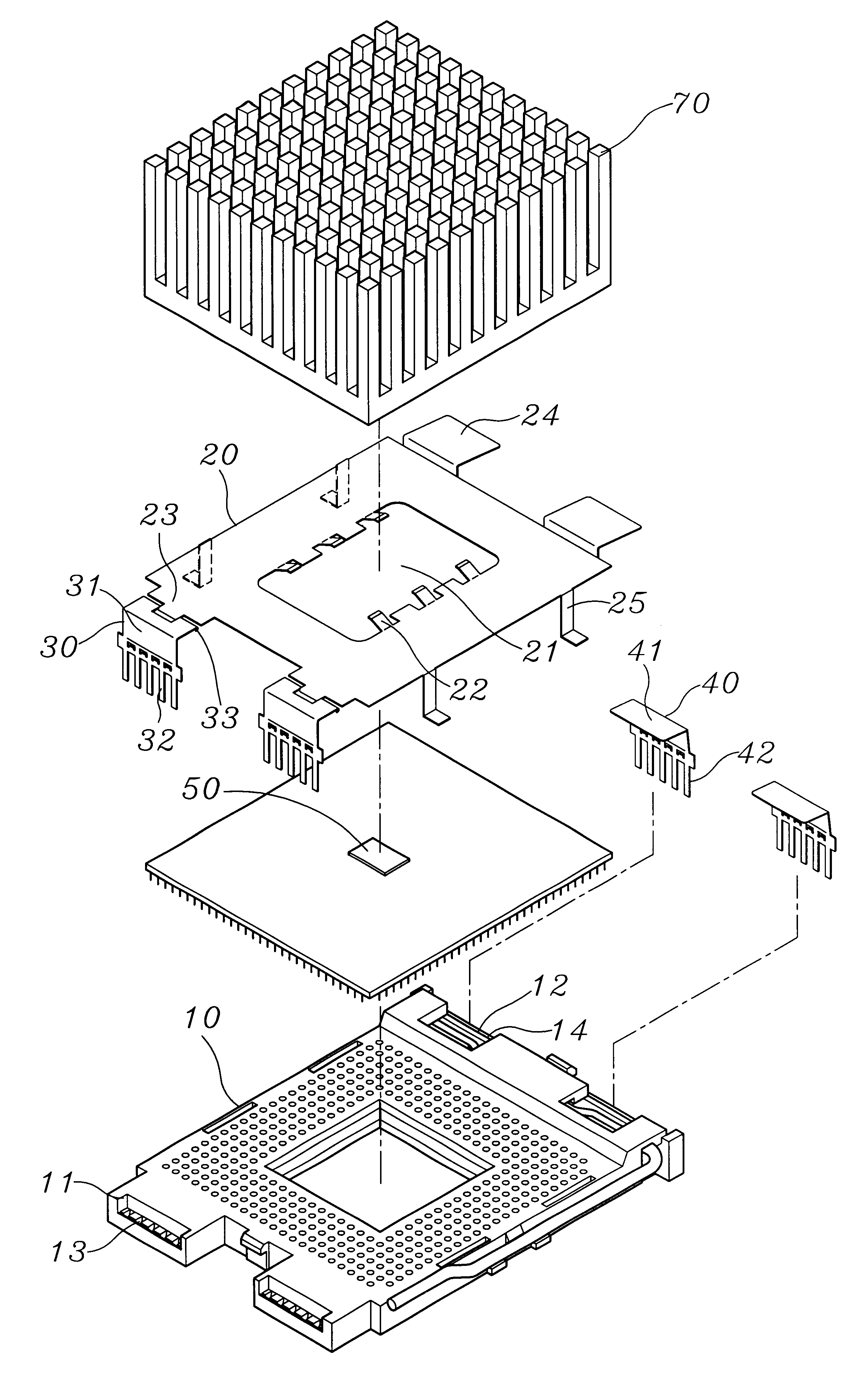 Structure for preventing electromagnetic interference of central processing unit