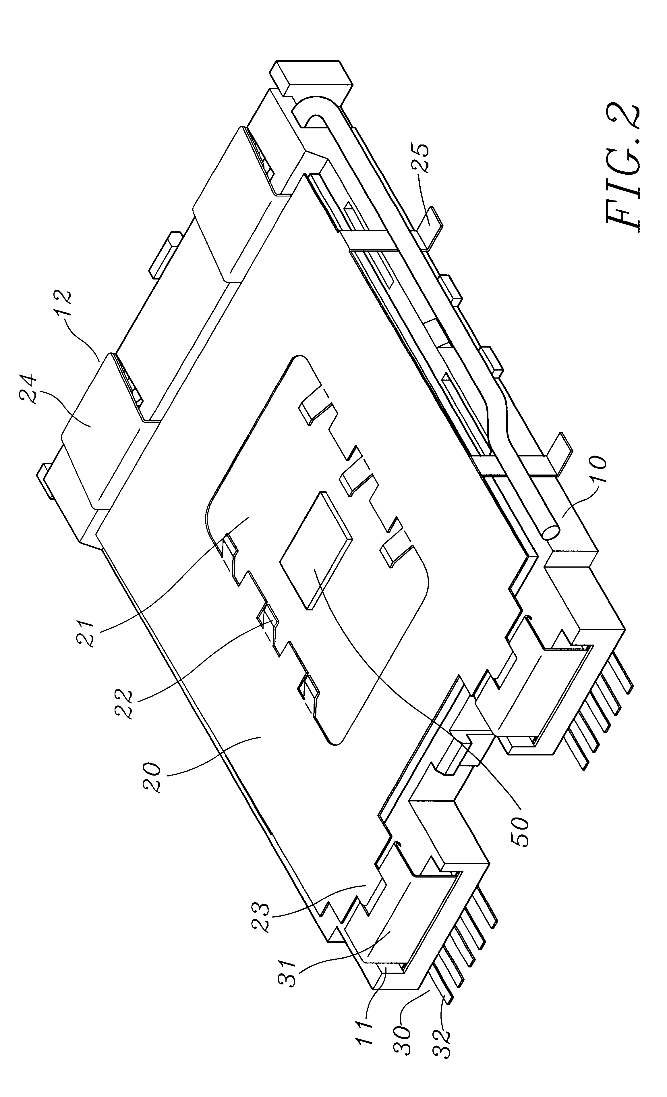 Structure for preventing electromagnetic interference of central processing unit