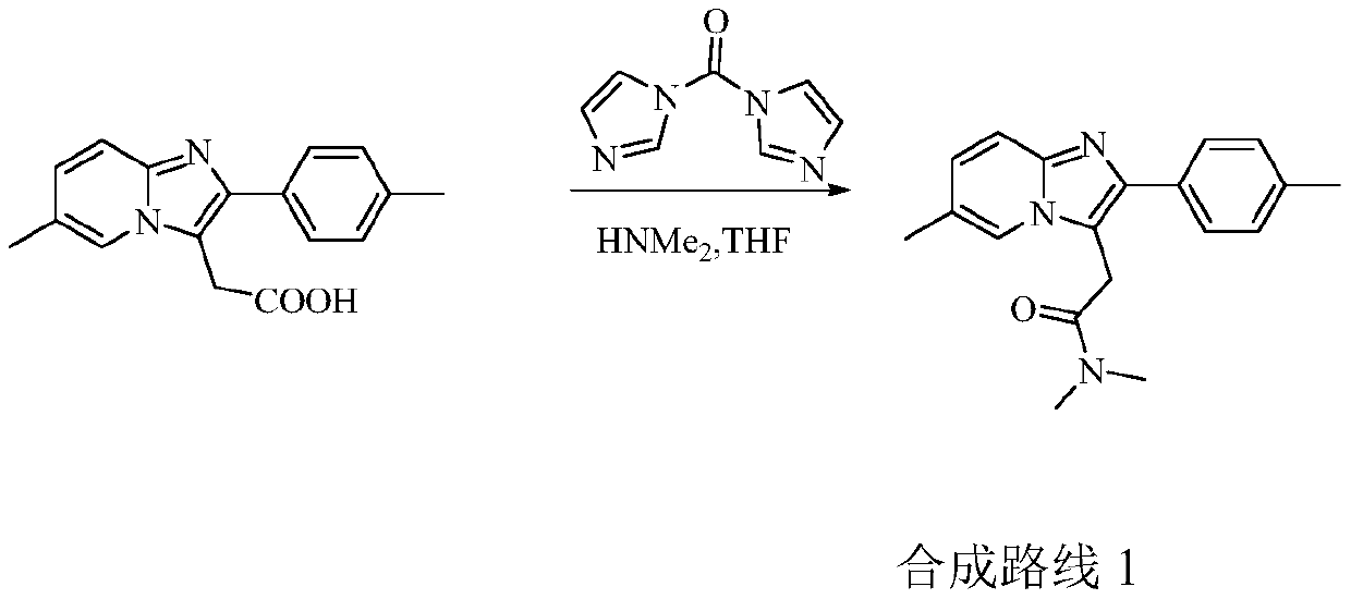 A kind of preparation method of zolpidem