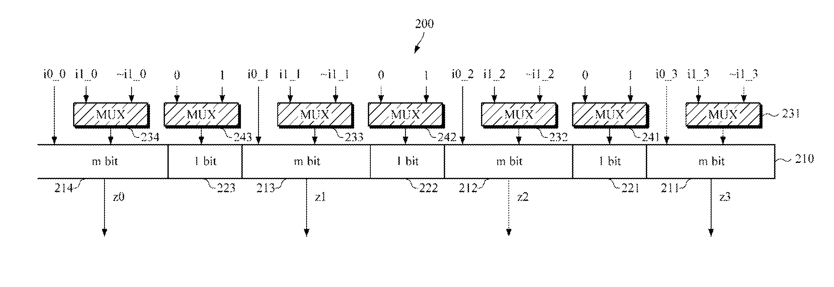 Adder capable of supporting addition and subtraction of up to n-bit data and method of supporting addition and subtraction of a plurality of data type using the adder