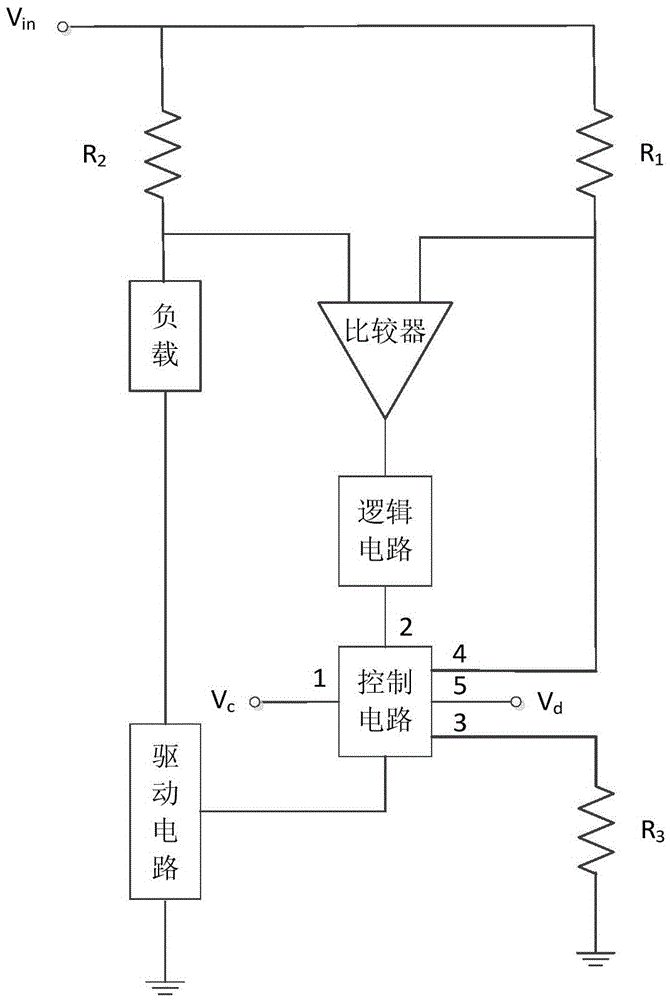LED driving power supply flow measurement circuit and method