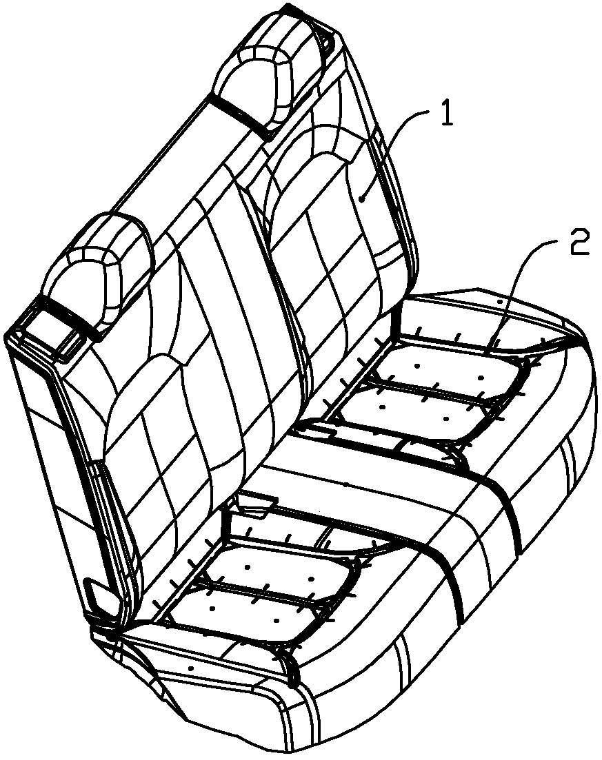 Integrated structure of passenger car seat and child safety seat