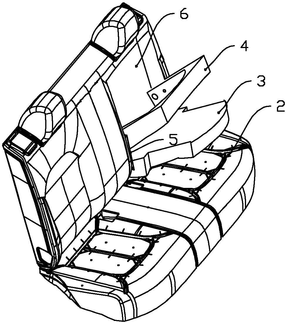 Integrated structure of passenger car seat and child safety seat