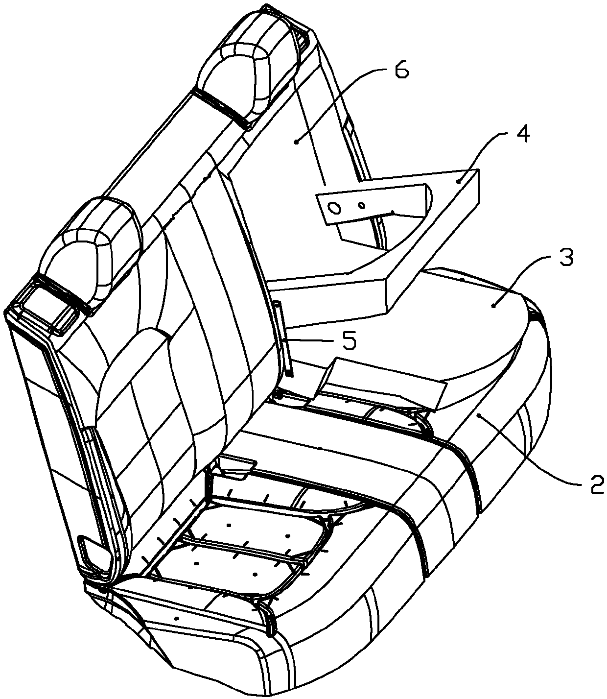 Integrated structure of passenger car seat and child safety seat