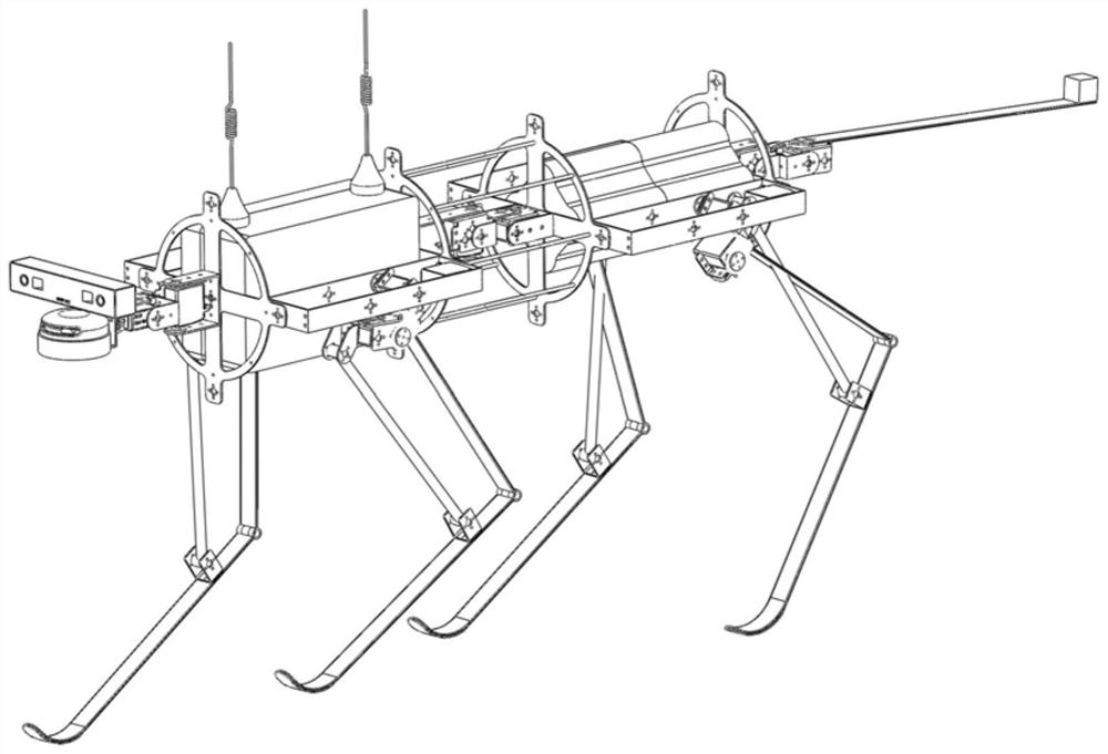 A high-speed running and jumping leopard-like robot with spine, head and tail