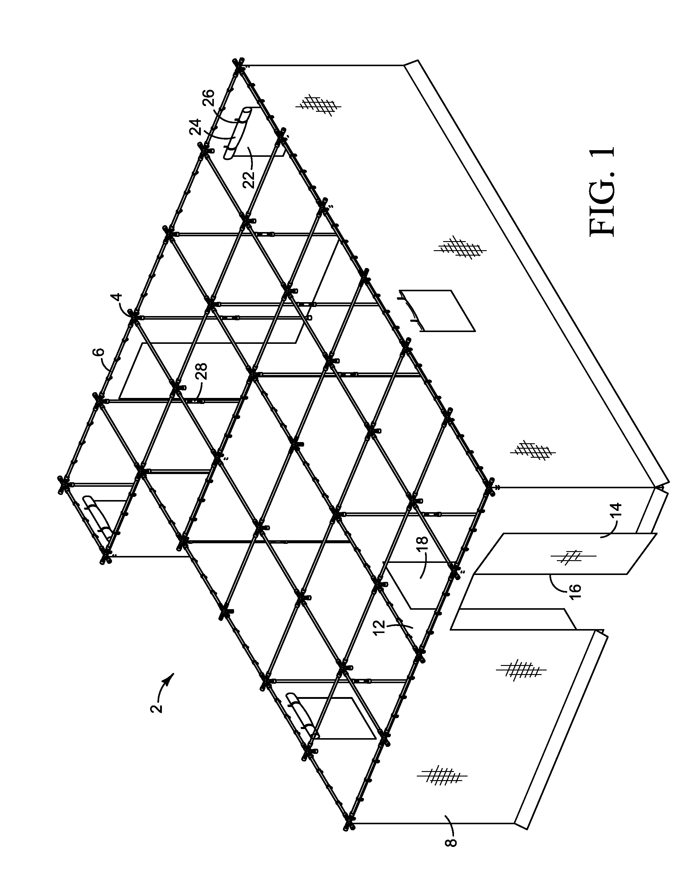 Method of tactical training using a portable structure and a portable structure
