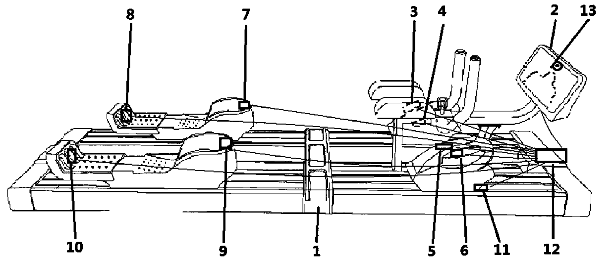 Coordination training system based on linkage crawl device