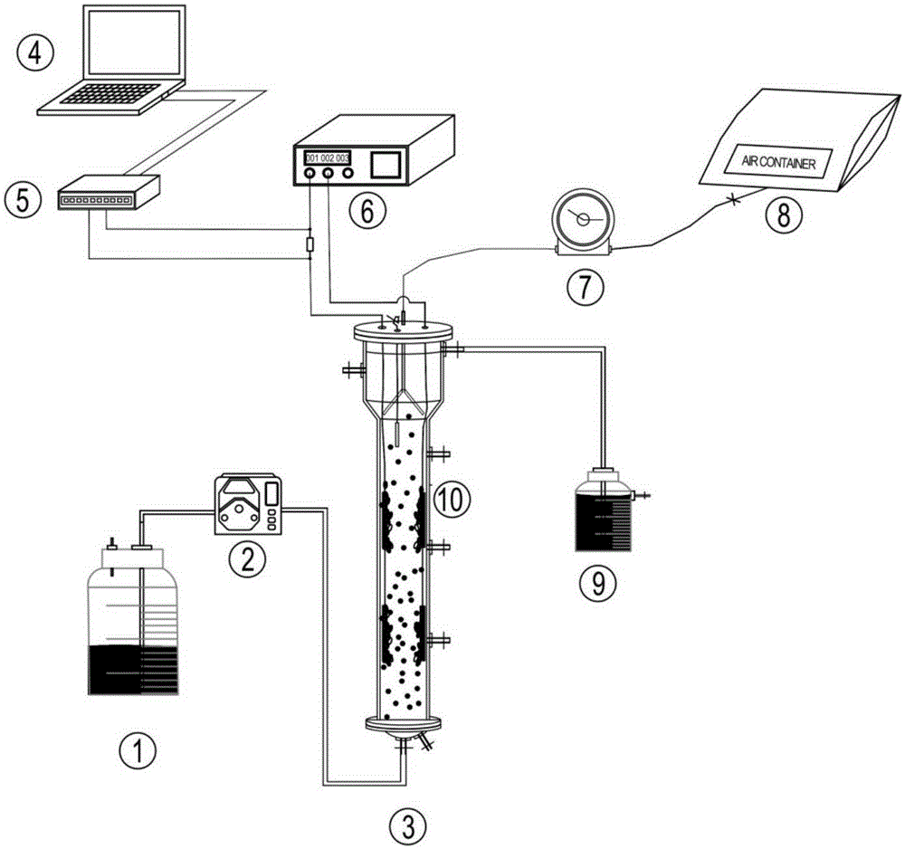 Microbial electrochemical in-situ biogas desulfurization method