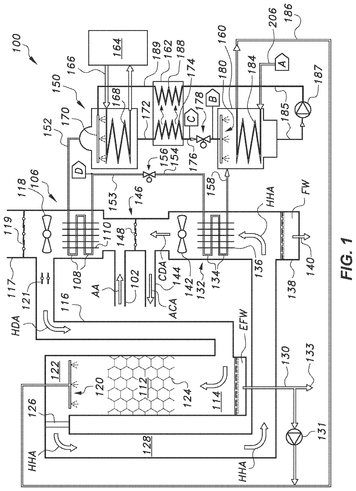 Integrated desalination and air conditioning system