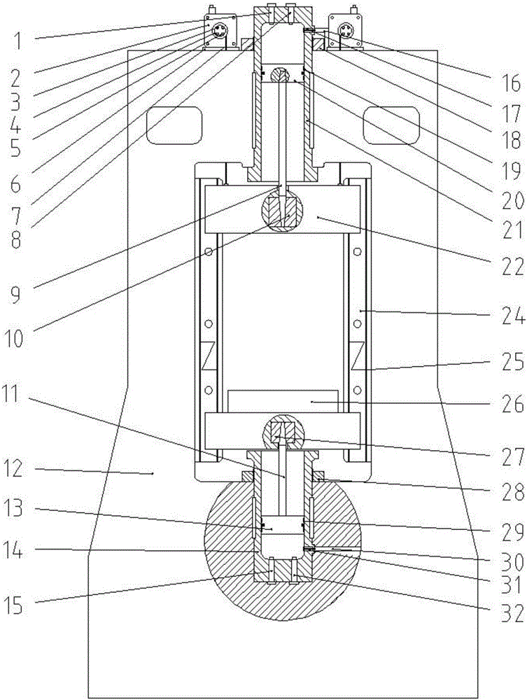 High-pressure common rail gasoline controllable internal combustion drive and steel wire belt return mode confronting forging hammer