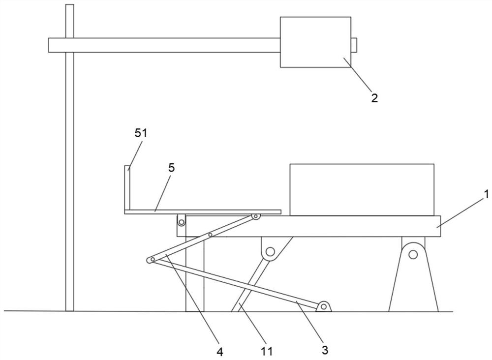 Lifting platform arranged on positioner