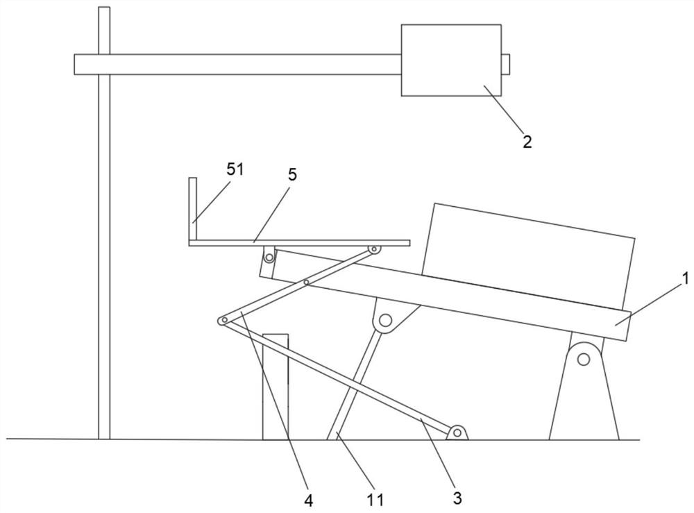 Lifting platform arranged on positioner