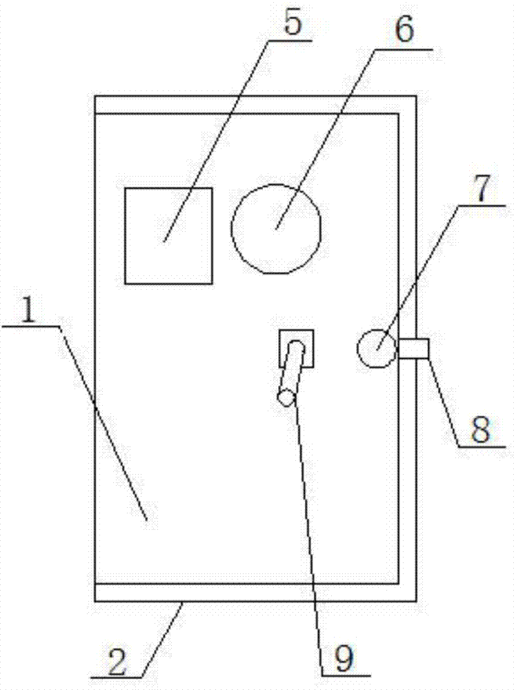 Antitheft door with automatic electromagnetic locking device