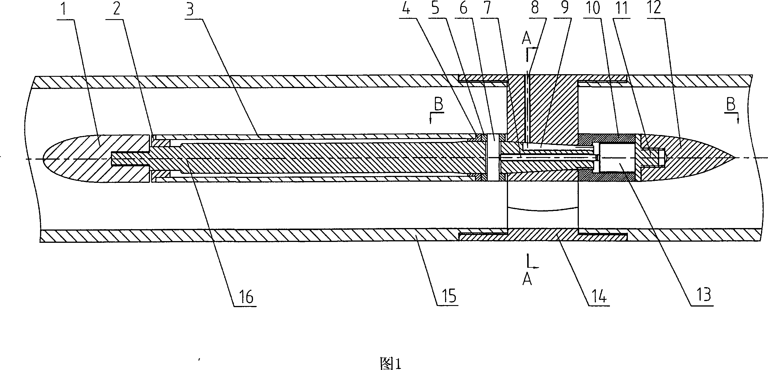 Detector for round cross section sample wall surface fluid friction resistance