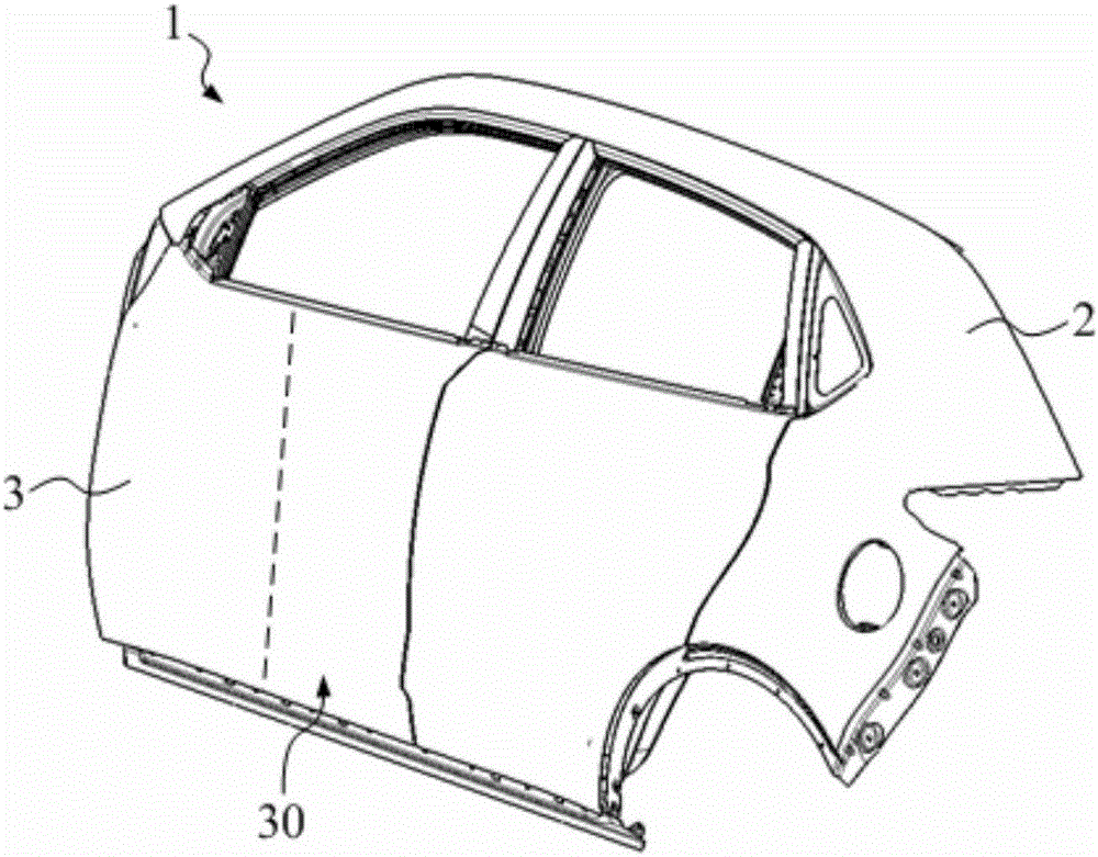 Automobile and automobile body thereof, as well as control system matched with automobile body