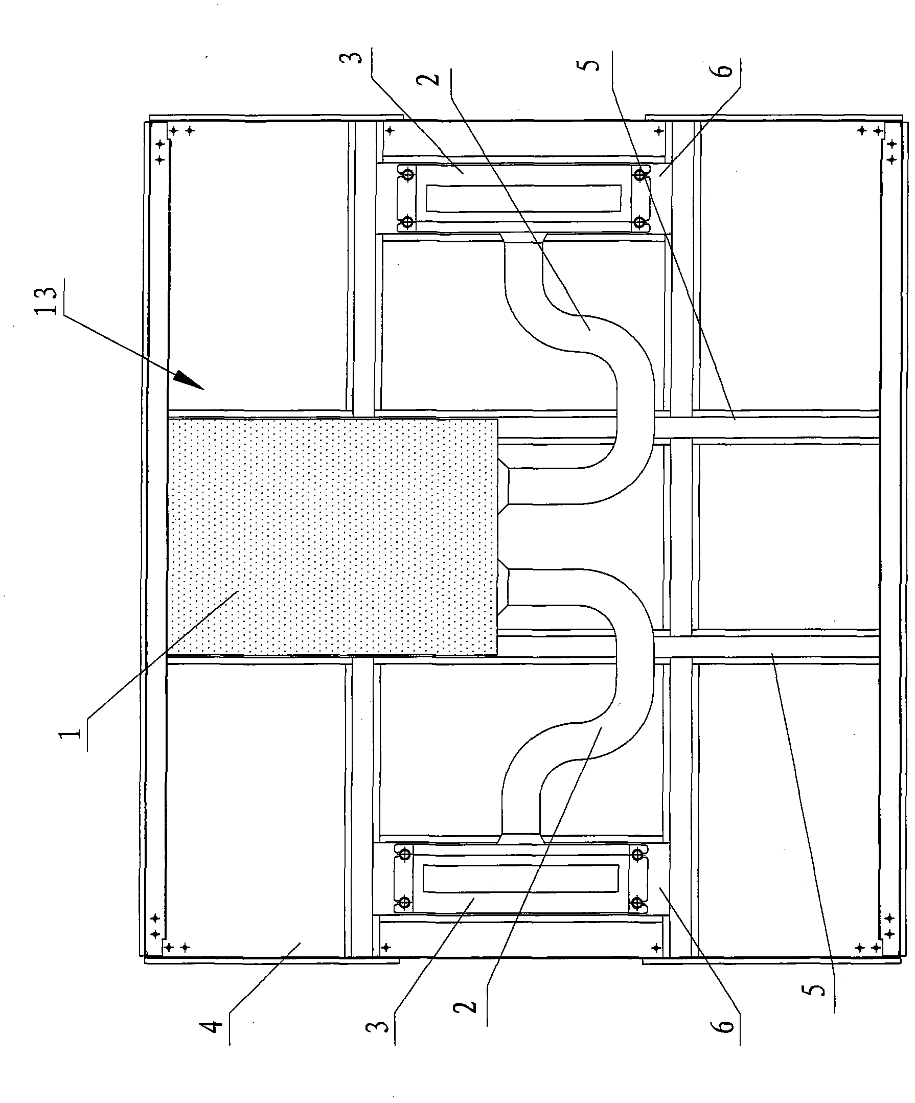 Setting structure of elevator car air-conditioner
