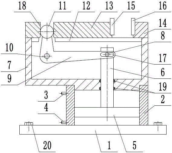 Pneumatic reciprocating clamping device