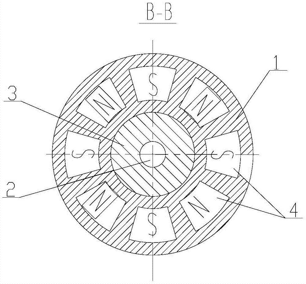 Magnetic transmission device having coupling, separation and reunion and speed regulation functions and mounting method thereof