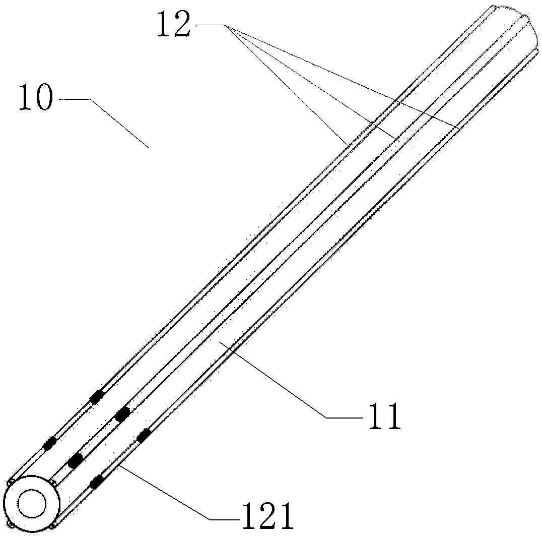 Vascular interventional catheter and device, and contact force detection method and detection device