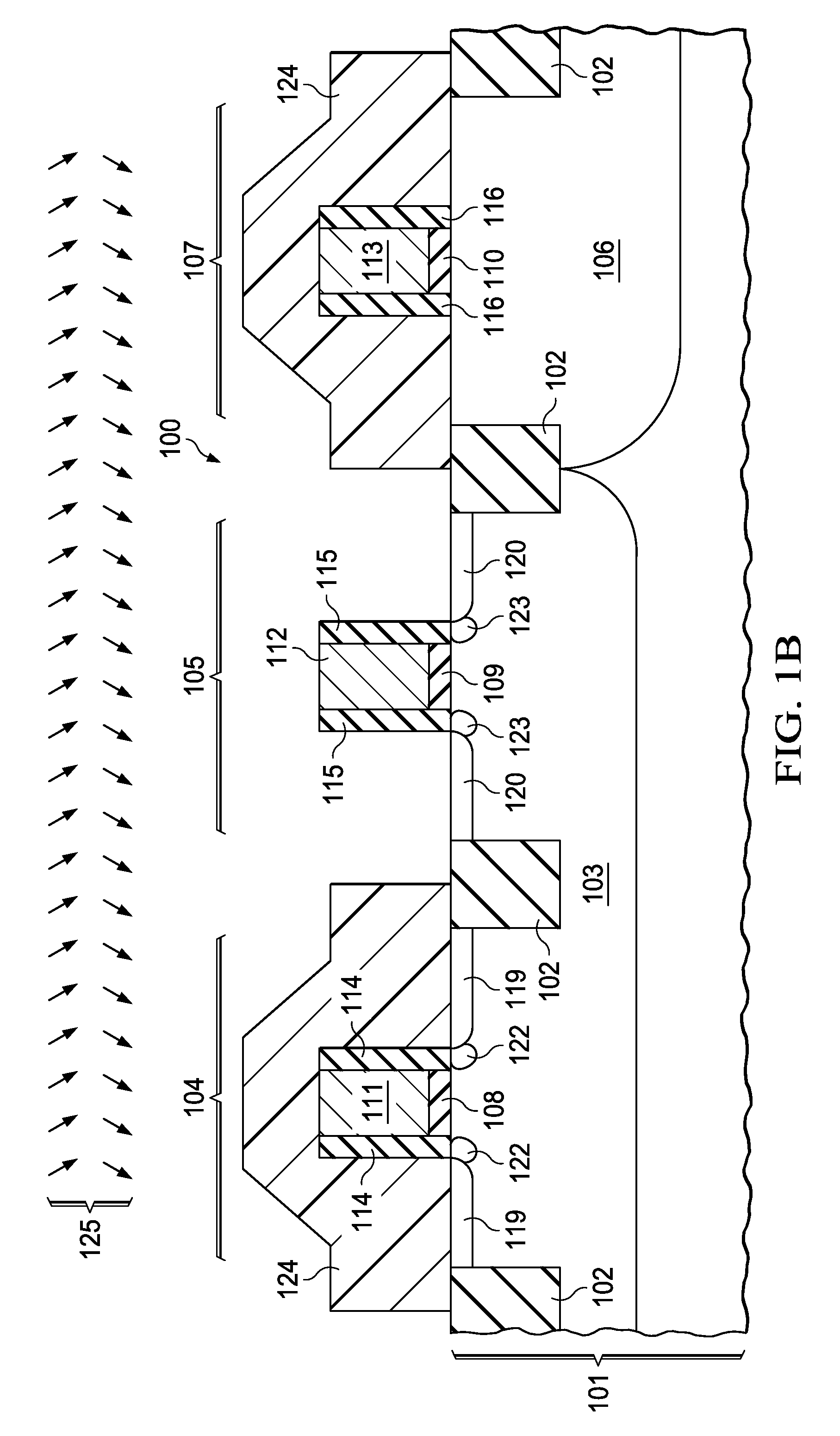 Gated quantum resonant tunneling diode using CMOS transistor with modified pocket and LDD implants