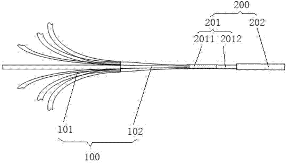 Novel multi-mode pumping optical fiber beam combiner and manufacturing method thereof