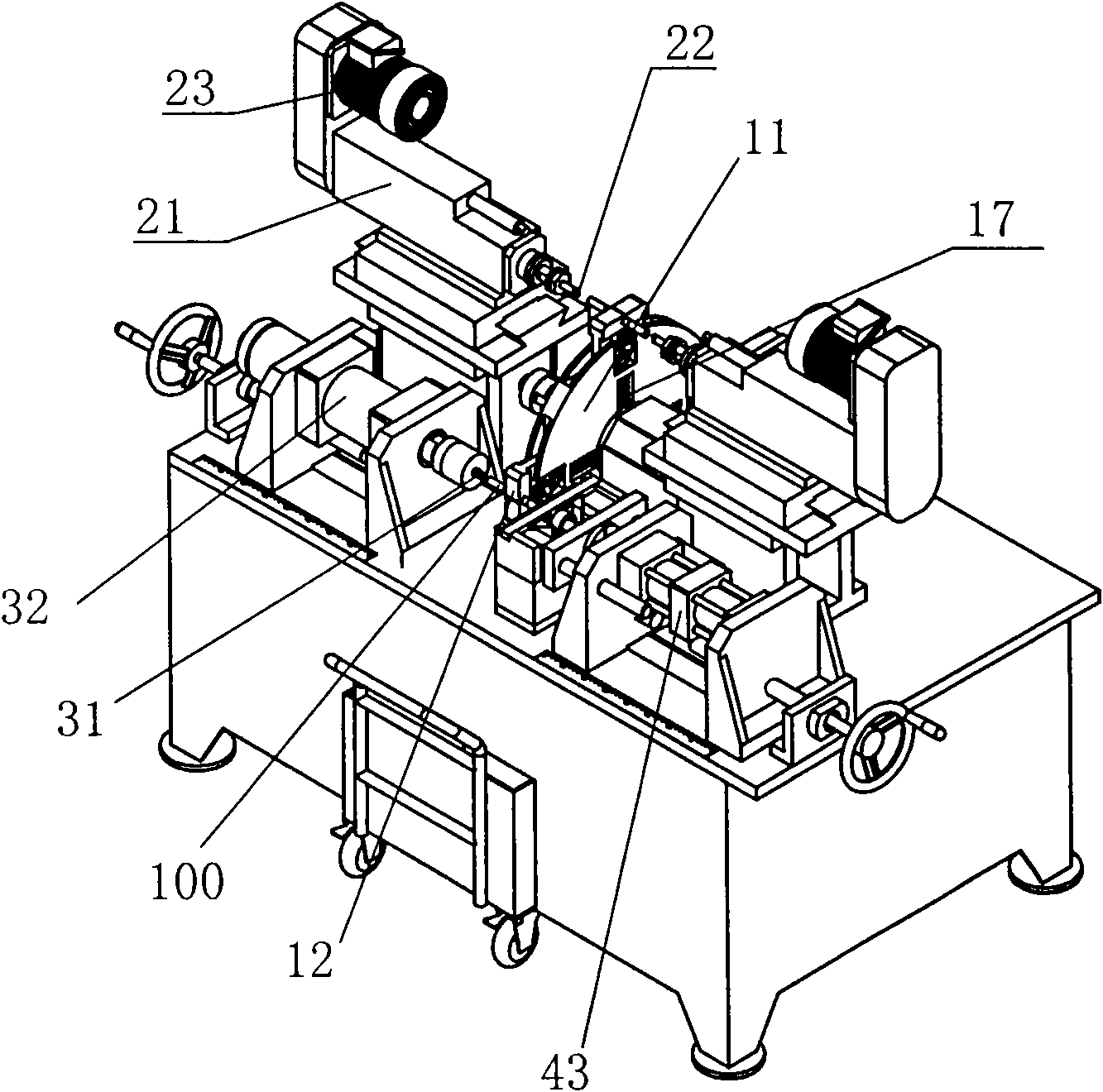 Automatic pipe machining machine