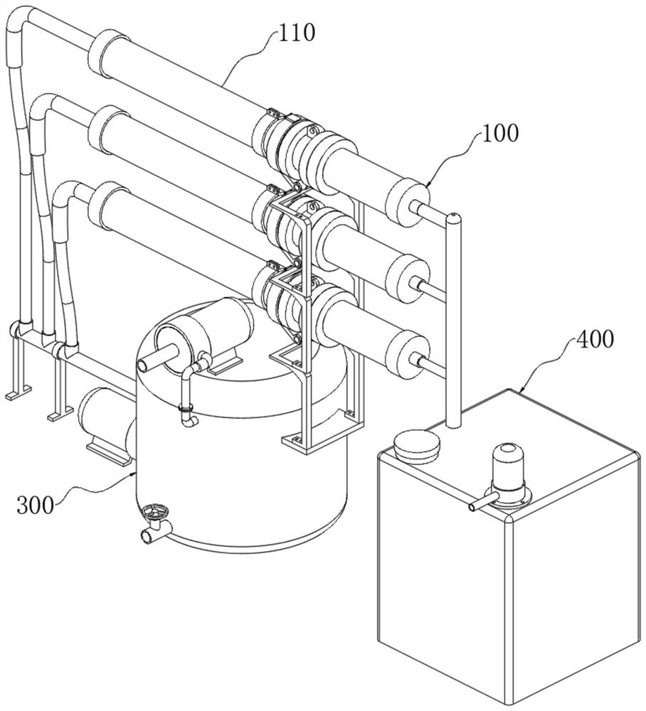 Reverse osmosis equipment with quick-release sewage cleaning mechanism based on reverse osmosis water treatment