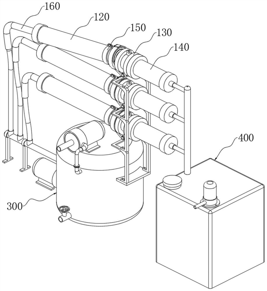 Reverse osmosis equipment with quick-release sewage cleaning mechanism based on reverse osmosis water treatment