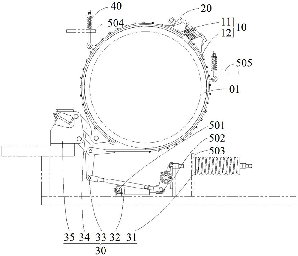 Belt brake system of dynamic compactor