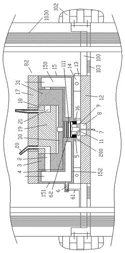 Cooling device assembly capable of cooling for power well in building