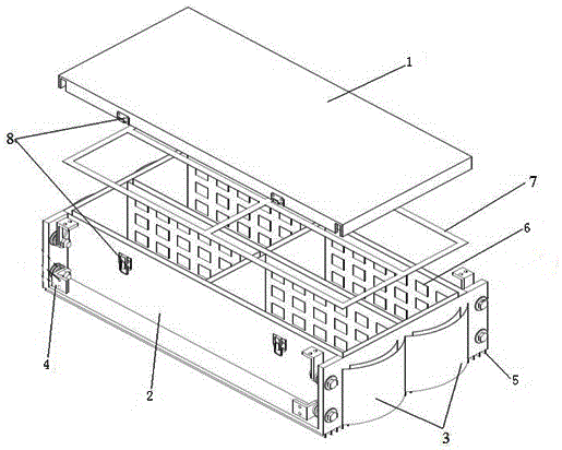 Anti-collision buffering electrombile battery box structure
