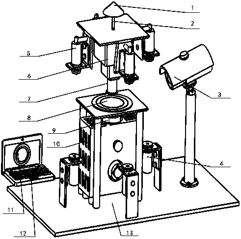 Method for measuring horizontal displacement of the top end of a wind power generator tower
