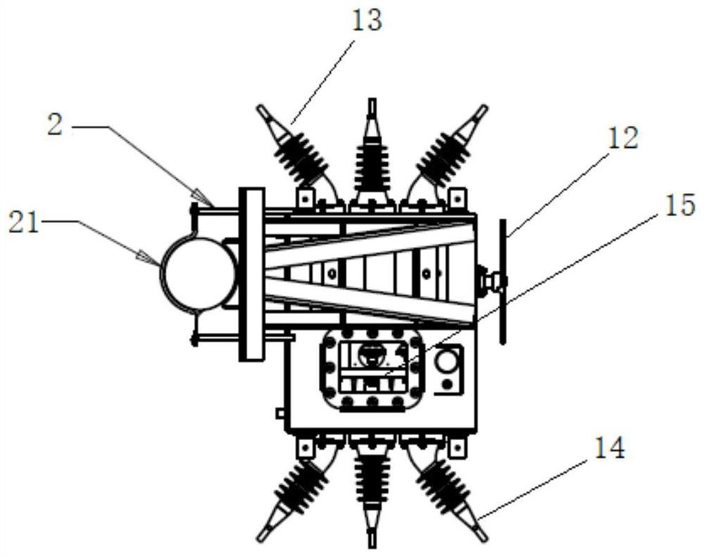 Pole-mounted circuit breaker