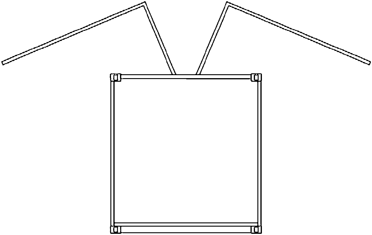 Wing-spreading shelter and its unfolding and withdrawing method