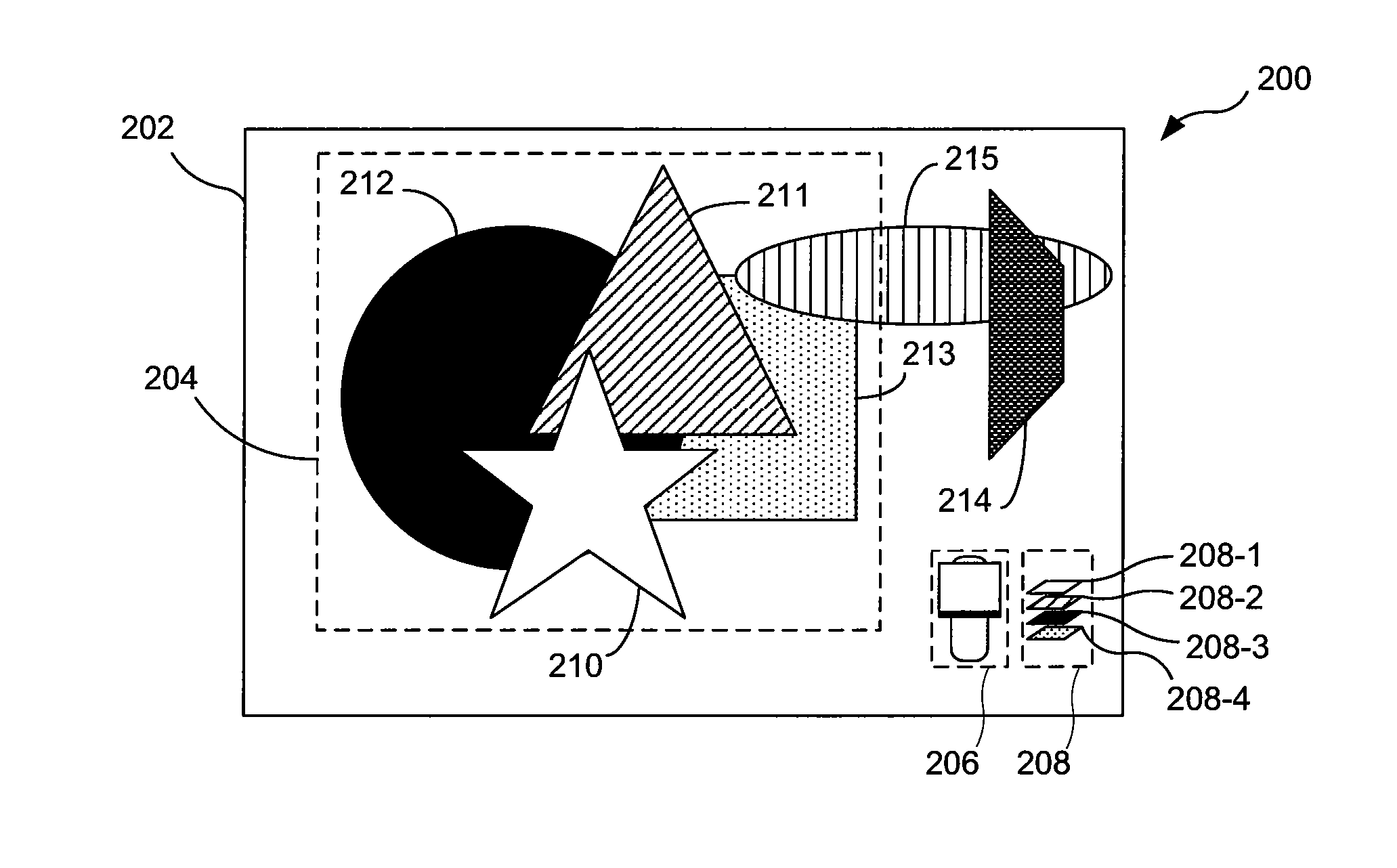 System and method for intuitive manipulation of the layering order of graphics objects
