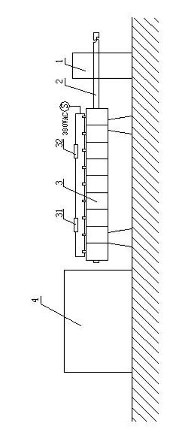 Armored cable preheated-type cold rotary forging device and forging method thereof