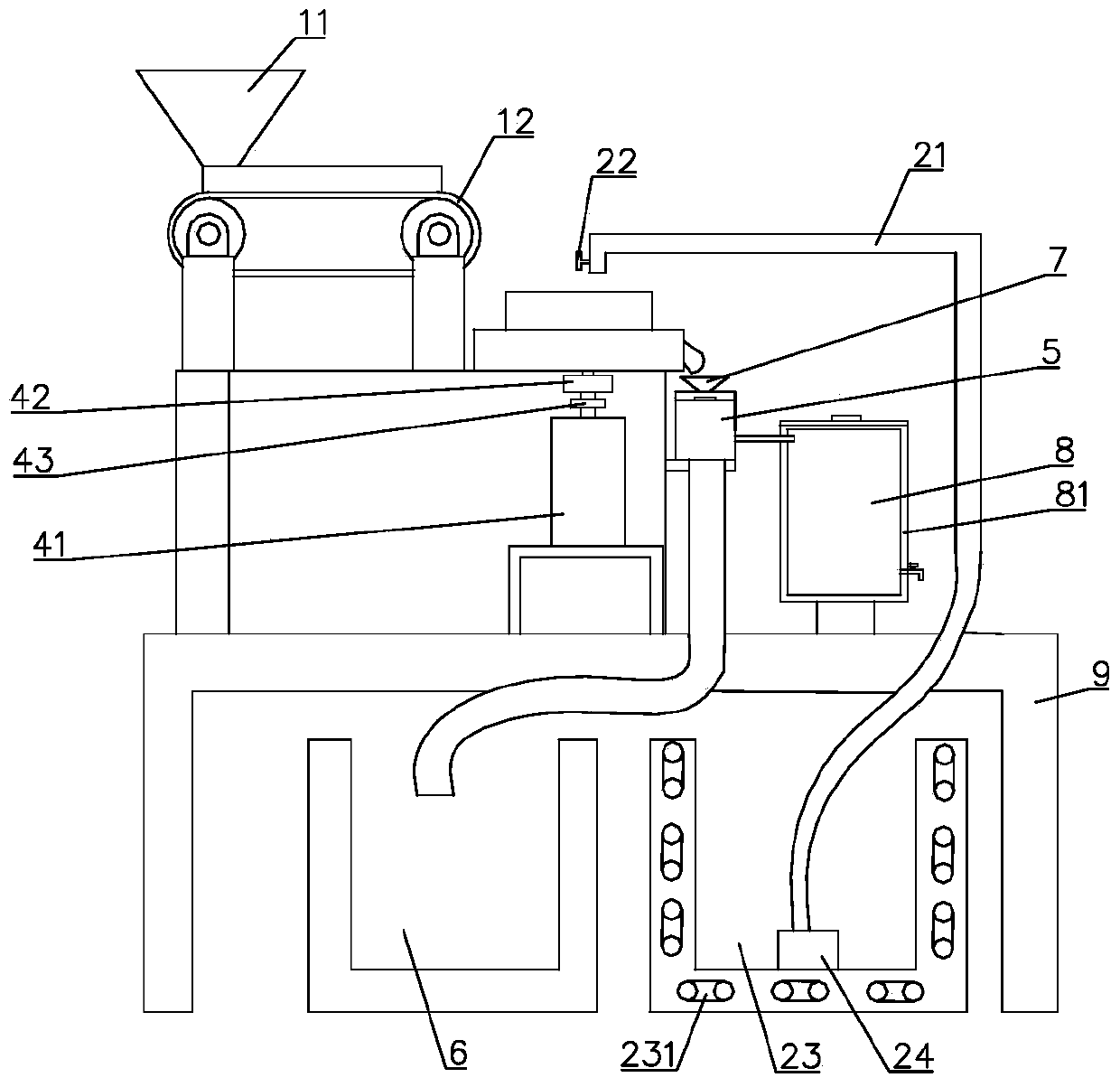 Jujube refining device and production method of jujube pulp