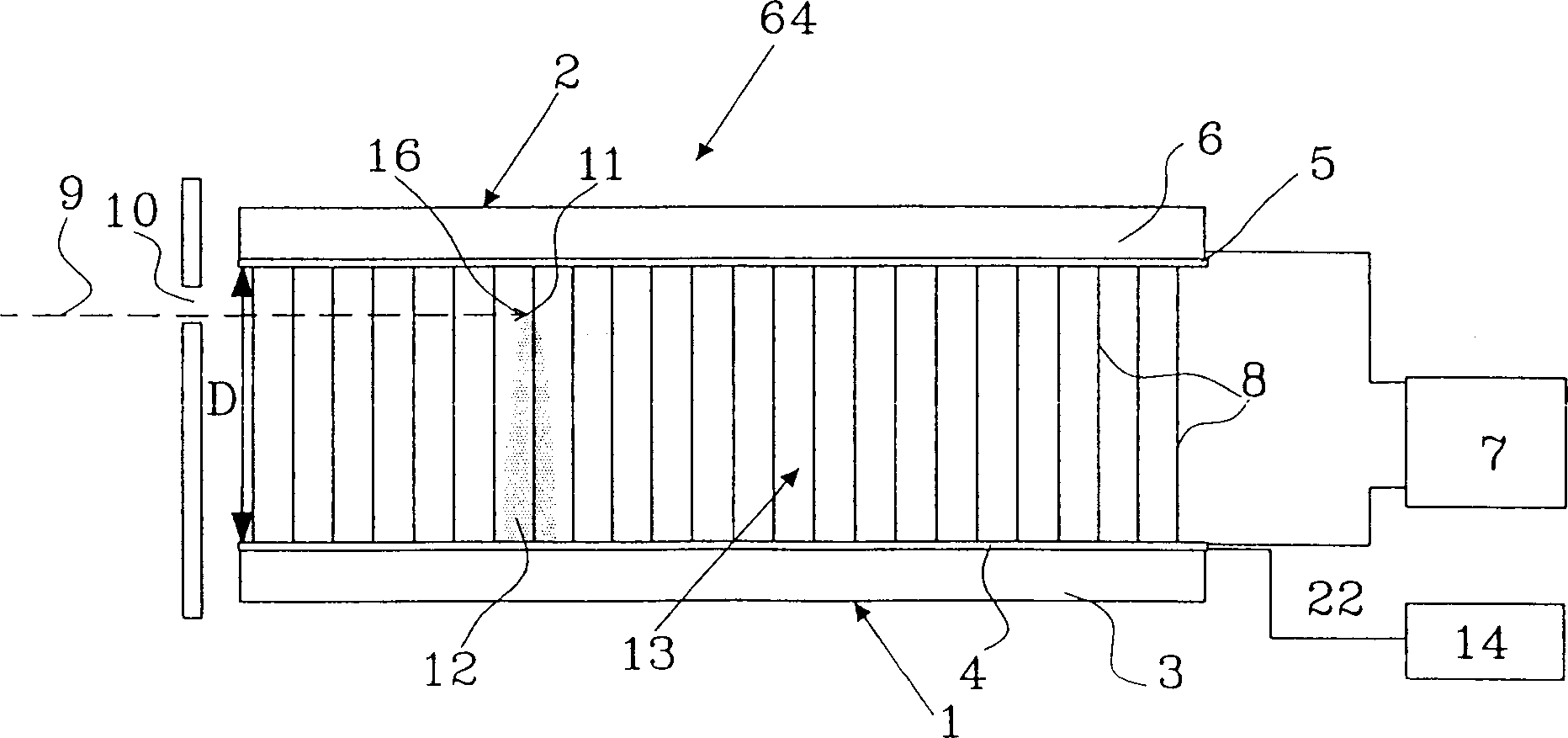 Method and apparatus for radiography and radiation detector