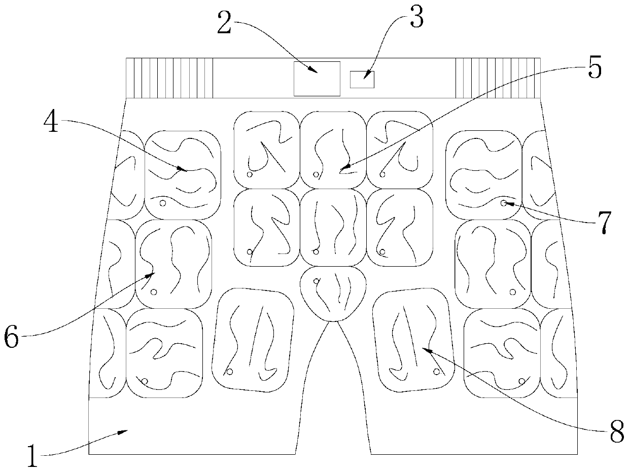 Inflatable trousers for preventing elderly from fall damage