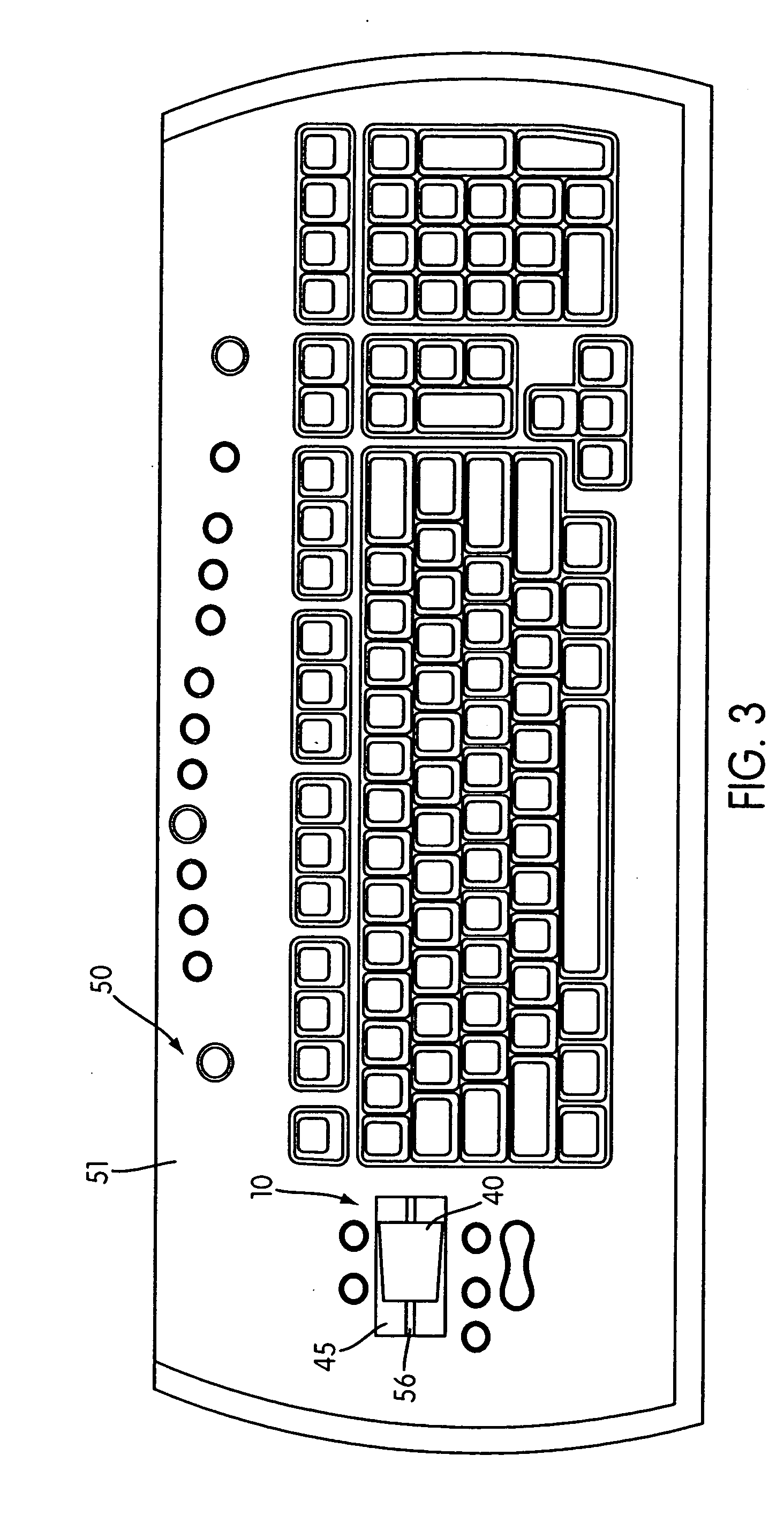 Input device including a wheel assembly for scrolling an image in multiple directions