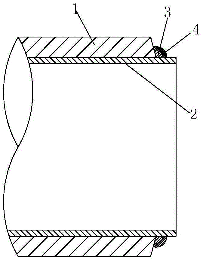 A mechanical bimetal composite pipe end sealing welding method