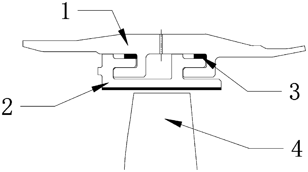 Combined-type cooling seal structure for high-pressure turbine rotor exterior ring