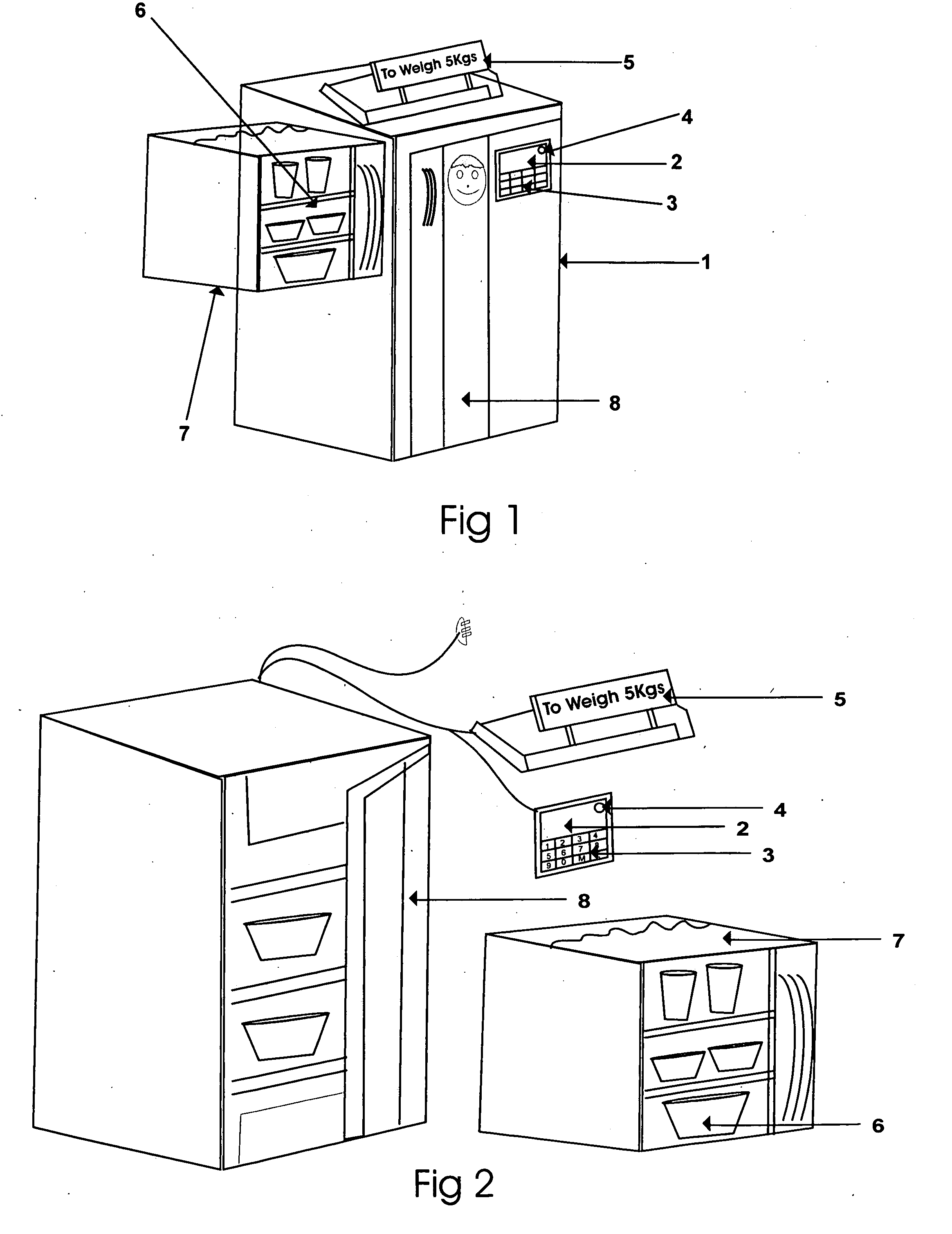 Refrigerator for obese persons