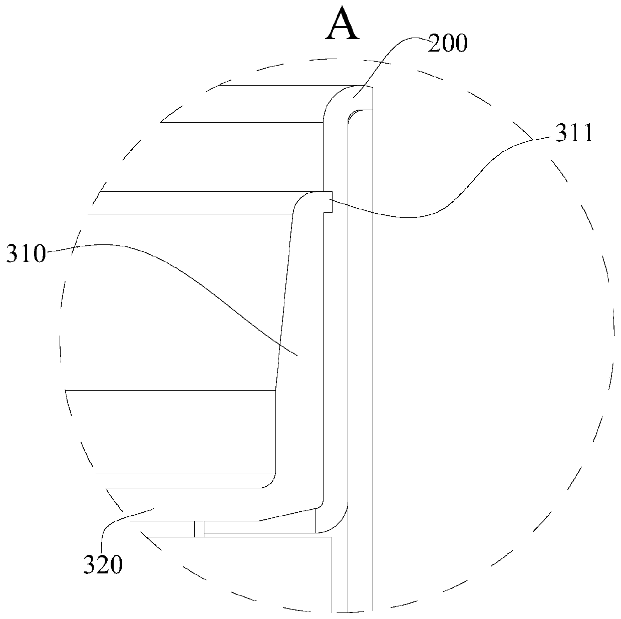 Battery structure with deformation and pressure relief functions