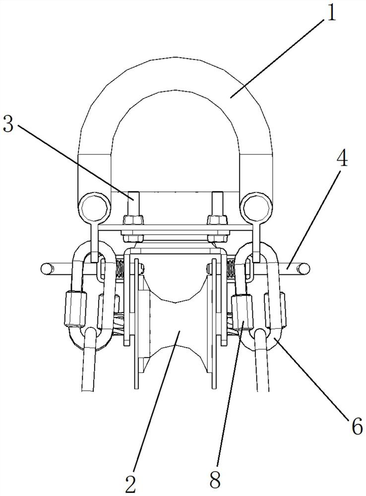 Adjustable special tool for outgoing line galloping vehicle