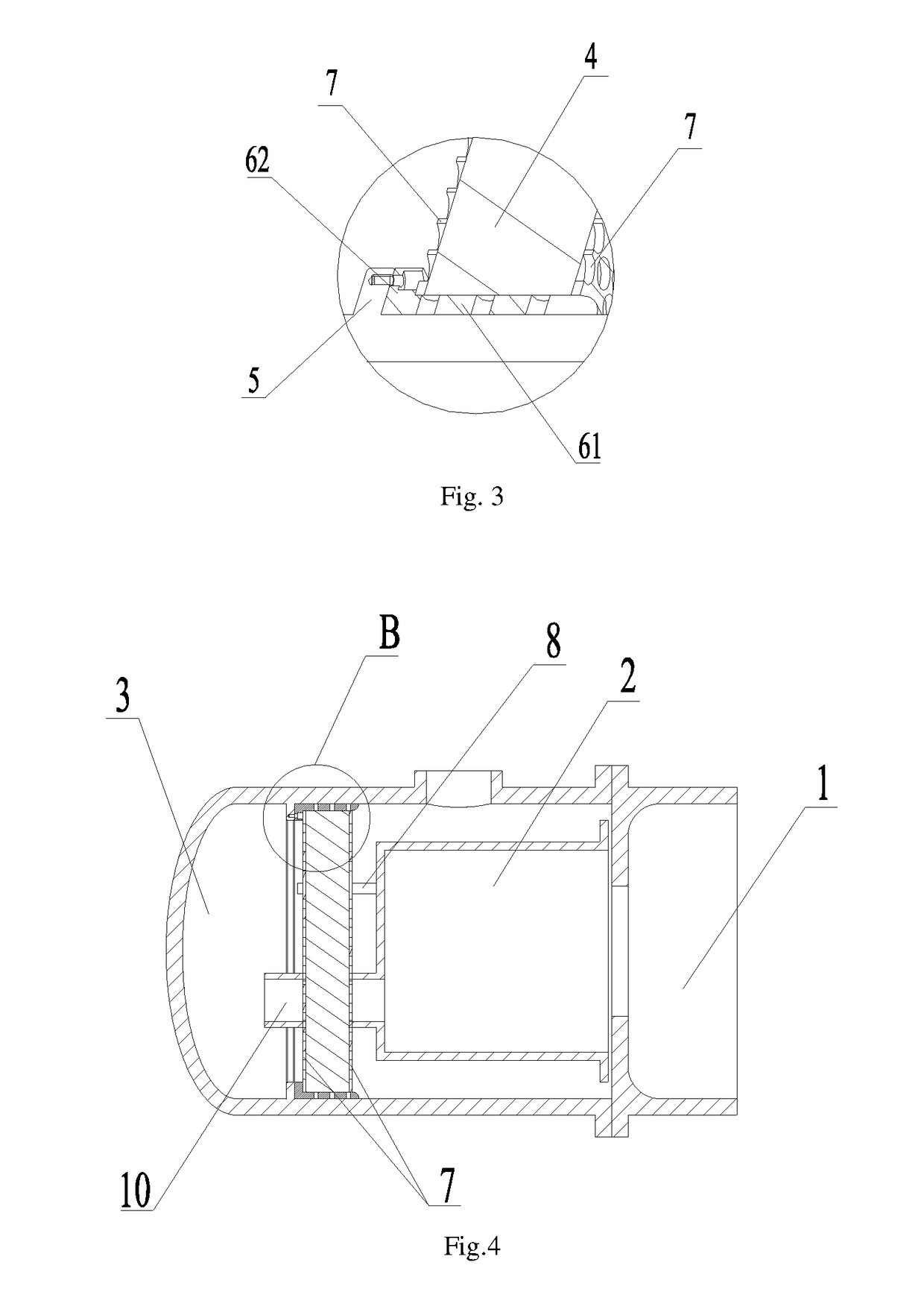 Connection Structure of Exhaust Bearing Seat for Compressor and Screw Compressor