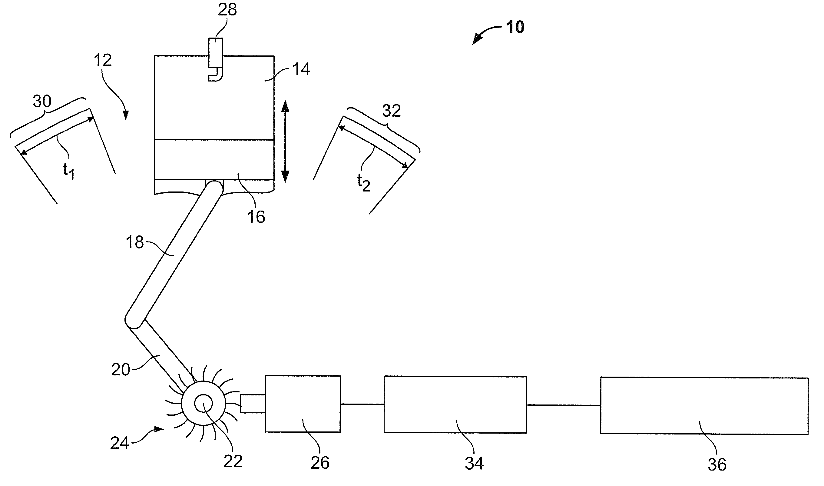 Device and method for detecting a leak in a cylinder of an internal combustion engine